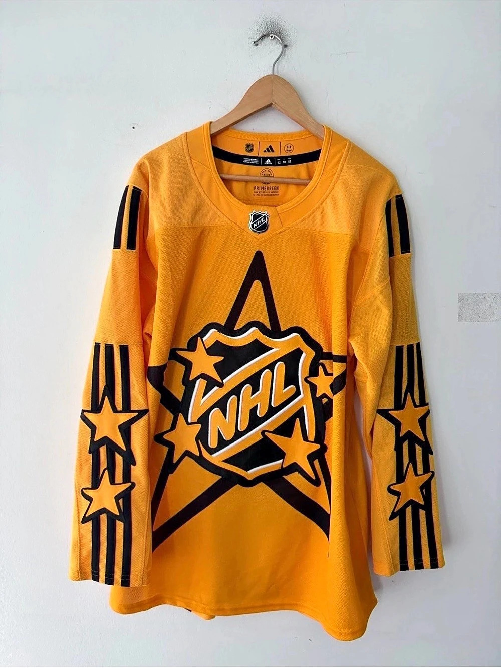adidas 2024 NHL All-Star Game adidas x drew house Yellow Primegreen Authentic